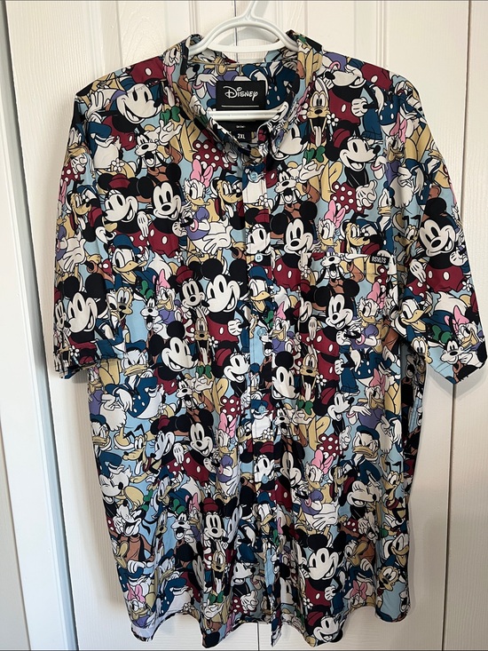 RSVLTS Other - RSVLT Disney Multicolor Mickey & Friends Short-Sleeve Button-Down Shirt